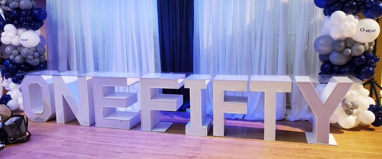 Marquee Block Letters with Table