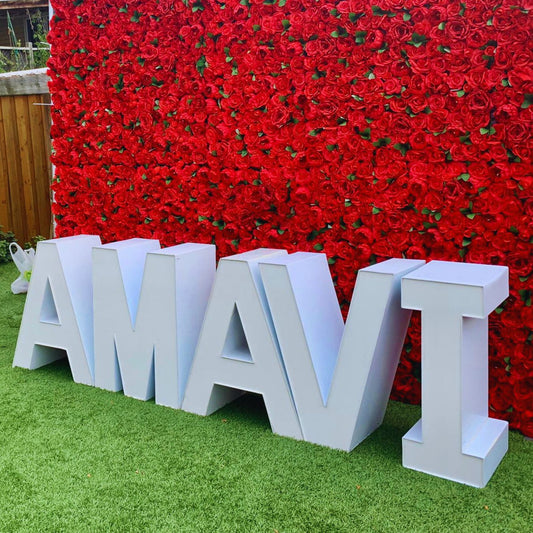 Custom Marquee Block Letters with Table