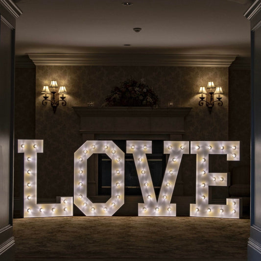 LOVE Marquee Letters with Lights