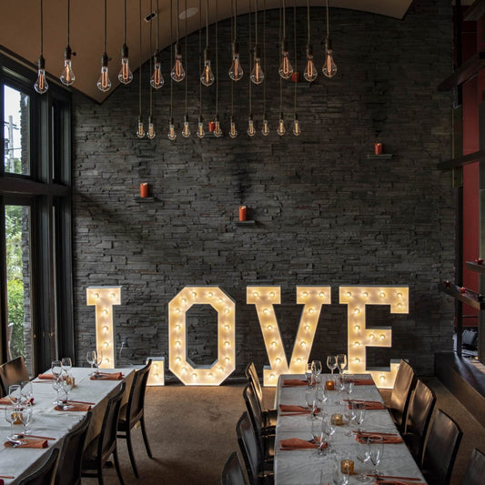 LOVE Marquee Letters with Lights