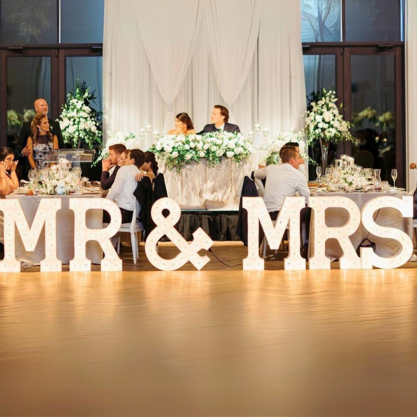 MR & MRS Marquee Letter